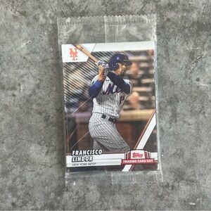 Topps Francisco lindor New York Mets trading card sealed new